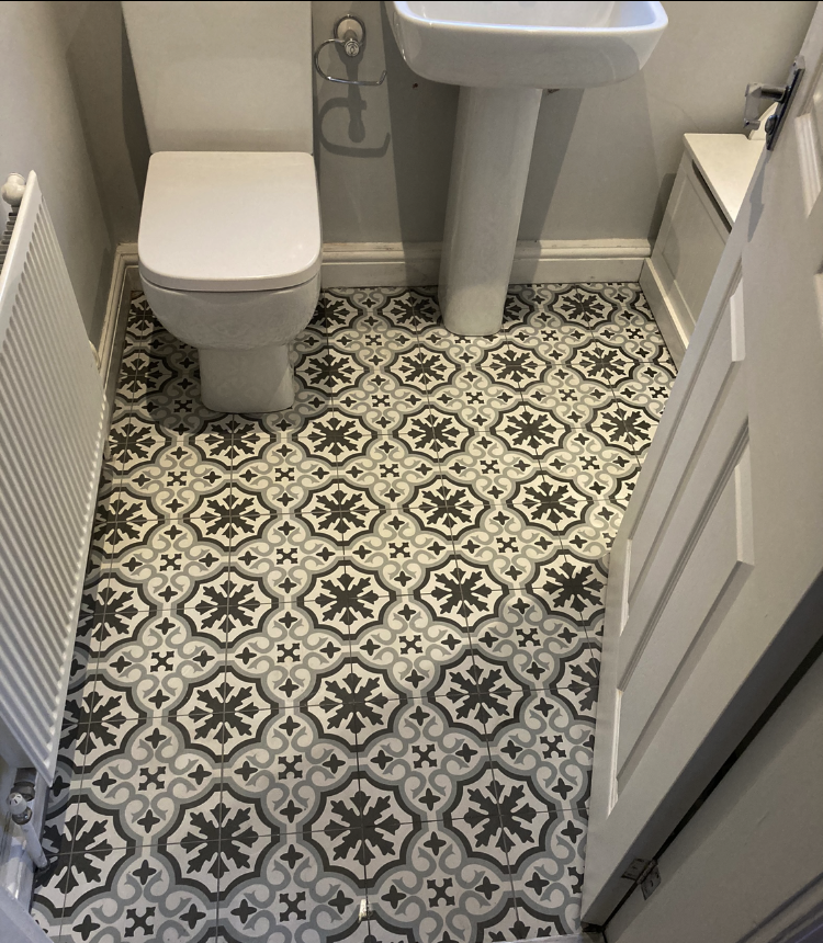 New toilet, radiator moved & Ceramic tiling to bathrooms by Wayne Hudson, Yorkshire builder & handyman