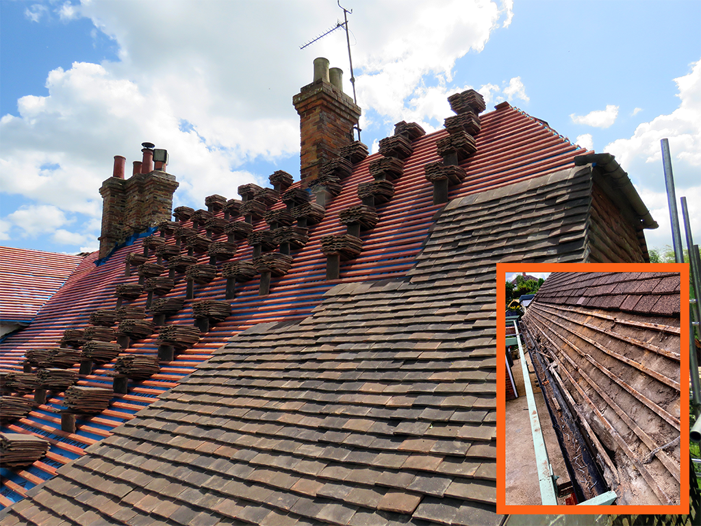 Re-roofing in Yorkshire, new roof work on Edwardian home by Wayne Hudson