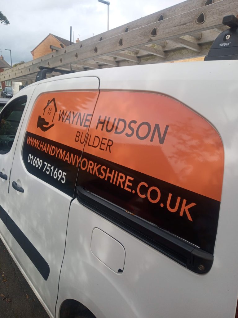 Wayne Hudson Builder & Handyman sign written van